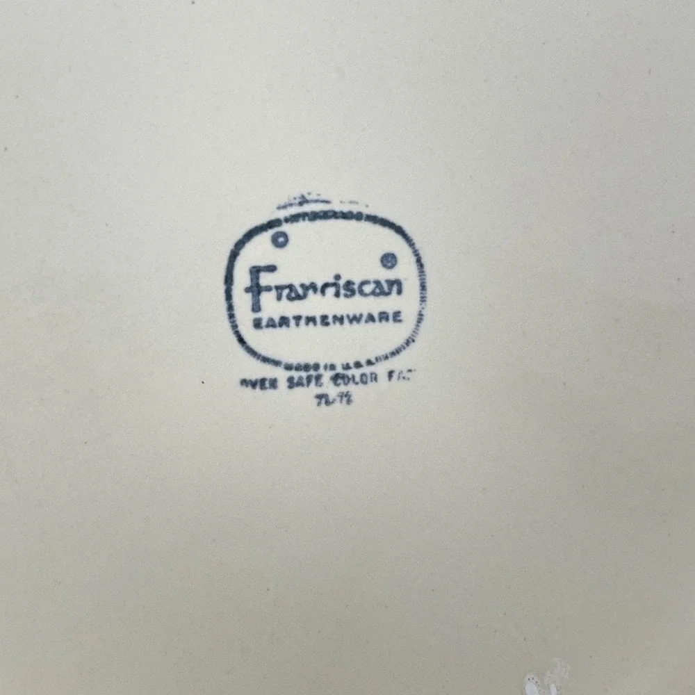Franciscan Earthenware Moondance Dinner Plates Blue Purple Set of 2 MCM 10.5
